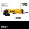 DWE4314-AR 3 Amoladora 115mm Sistema patentado DEWALT de prot. c/particulas 1400w