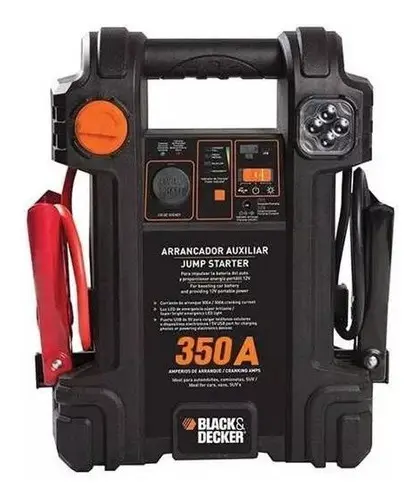 Arranccador portatil,cable i pinzas de uso rudo,control polaridad invertida, 12v