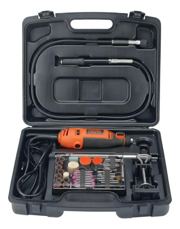Black and Decker Torno 180w 8000-27000 RPM Velocidad Variable 113 piezas
