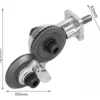 RU14011 3 CORTADOR DE CHAPA P/TALADRO (10 pz)
capacidad: chapa 0,2-1 mm / acero inox 0,2-0,8 mm / cobre 0,3-1,2 mm. aluminio 0,3-1,2 mm. Incluye: cisalla, resorte, 2 llaves de ajuste, adap.
Taladro inhalambrico, adap taladro electirico mango de sujecion, llave allen 6mm, abrazadera, tuerca mariposa.