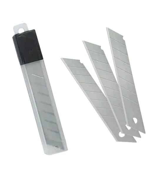 CUTTER REPUESTO HOJA 18 MM X 10 UNID.