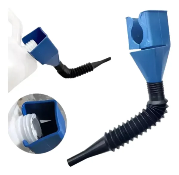 RU15380 2 EMBUDO FLEXIBLE MULTIPROPOSITO. USOS: ideal para nafta, gasoil, aceite, liquido refrigerante y liquidos en gral.