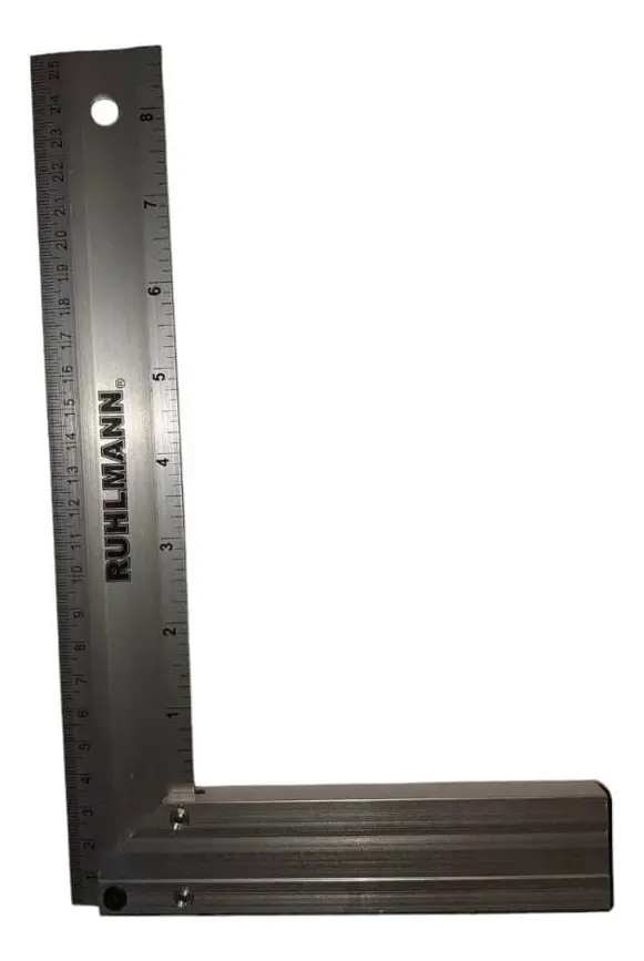 RU15505 ESCUADRA CARPINTERO.ALUM.250 X 148 MM