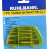 RU23050 JGO DE EXTRACTOR DE TORNILLOS 5PCS (3-6mm / 7-8 mm / 8-11 mm / 11-14 mm / 14-19 mm)