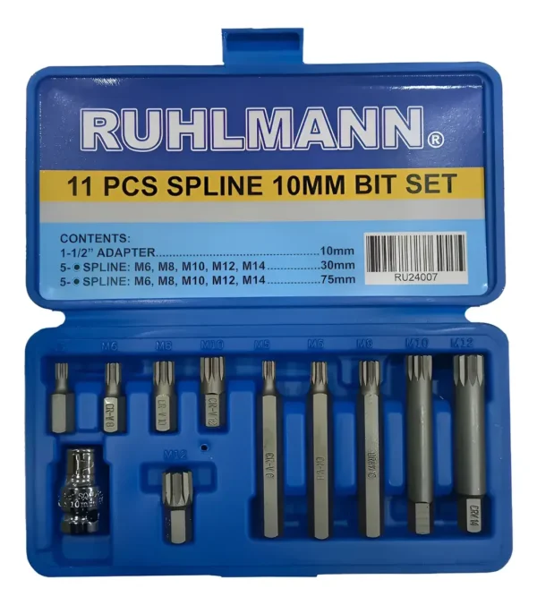 JGO. PUNTAS MULTIESTRIAS 11PCS. (caja azul)