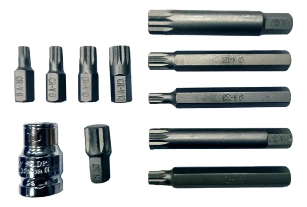 JGO. PUNTAS MULTIESTRIAS 11PCS. (caja azul)