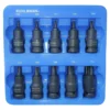 RU24015 2 JGO. TORX CORTOS 10PC ALTO IMPACTO. Largo: 55 mm. Medidas: 20-25-27-30-40-45-50-55-60-70