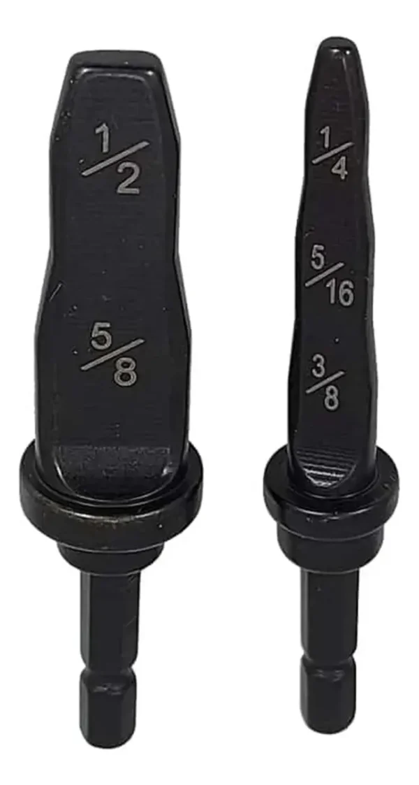RU25012 1 KIT EXPANSOR MULTIPLE 2 PZ CA?O DE COBRE
usos: expansion de tubos de cobre. Material: acero al carbono de alta dureza. No es facil de da?ar ni se deforma.
Enc: 1/4??. Medidas: 1/4-5/16-3/8-1/2-5/8. apto uso con taladro a media potencia.