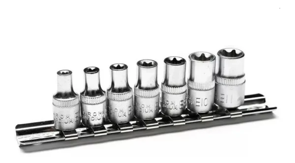 RU25100 JGO TUBOS TORX HEMBRA 7 P.ENC.1/4" (4-5-6-8-10-11)