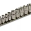 RU25102 1 JGO.TUBOS TORX HEMBRA 11 PC.ENC 1/4"-3/8" (1/4 X6-7-8. 3/8 X10-12-14-16-18-20-22-24)