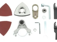 KIT DE MULTICORTE P/ADAPTAR A LA AMOLADORA 115 MM X 11PZ
compatible con todas las marcas de amoladoras de 115mm. Incluye: cuerpo metalico, lijas 2, base de lijas, llave de ajuste.
2 cuchillas, llave allen, tuercas y adap de goma.
