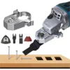 RU25503 3 KIT DE MULTICORTE P/ADAPTAR A LA AMOLADORA 115 MM X 11PZ
compatible con todas las marcas de amoladoras de 115mm. Incluye: cuerpo metalico, lijas 2, base de lijas, llave de ajuste.
2 cuchillas, llave allen, tuercas y adap de goma.