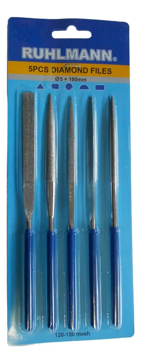 LIMAS DIAMANTADAS X 5 PZ X 180 mm