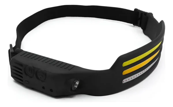LAMPARA ELASTICA DE FRENTE TIPO MINERO
11 modos de luz, encendido-apagado manos libres,  haz de luz 360*, duracion hasta 8 hs.
Tiempo de carga 1-2 hs. Bateria 1200 mAh. Lumens: 350. peso 90 gr. IP: 5. carga c/USB-C. cable incluido
Actividades al aire libre y nocturnas, camping, senderismo, pesca, caza, correr y trabajo gral.