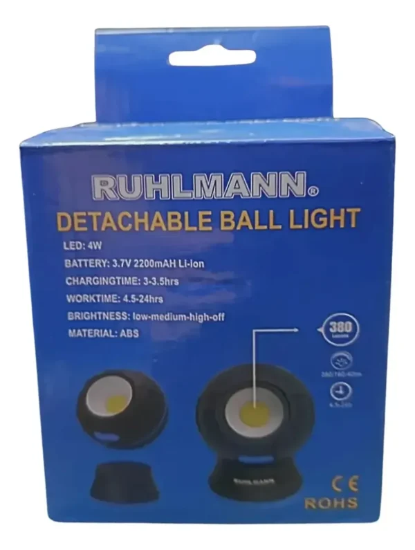 LINTERNA REDONDA MAGNETICA 2PZ USB-C. 3 intensidades de iluminacion. Led: 4 W. Lumens: 40-160-380L
Bateria: 3,7V litio. 2200 mAH. Tiempo de carga: 3 a 3,5hs. Tiempo de uso: 4,5 hs. 6500K. Material: ABS