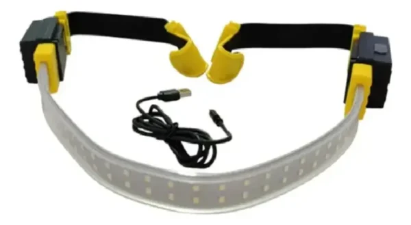 LAMPARA LED ELASTICA USB 1000 LM
2 modos de luz, silicona flexible c/ganchos, bateria 2400 mAh (2 x 1200mAh). Autonomia: 3 hs. Cant de led: 60. rotacion 160*.
Base magnetica doble. Usos ideal automotor uso capot, camping, instalaciones en gral,  const en seco, etc.