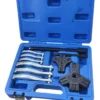 RU43166 1 KIT 10 PZ EXTRACTOR DE POLEAS Y ENGRANAJES INT Y EXTERIOR. 3" y 7".
Usos: excelente herramientas para demontar poleas, engranajes, cojinetes, volantes. Se puede utilizar con 2 o 3 patas interior y exterior.
Capacidad 3" largo tornillo 76 mm. Max aper. 78mm. torque: 2 tn. capacidad 7"largo tornillo 178 mm. Max aper 147 mm. torque 5 tn