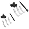 RU43166 2 KIT 10 PZ EXTRACTOR DE POLEAS Y ENGRANAJES INT Y EXTERIOR. 3" y 7".
Usos: excelente herramientas para demontar poleas, engranajes, cojinetes, volantes. Se puede utilizar con 2 o 3 patas interior y exterior.
Capacidad 3" largo tornillo 76 mm. Max aper. 78mm. torque: 2 tn. capacidad 7"largo tornillo 178 mm. Max aper 147 mm. torque 5 tn