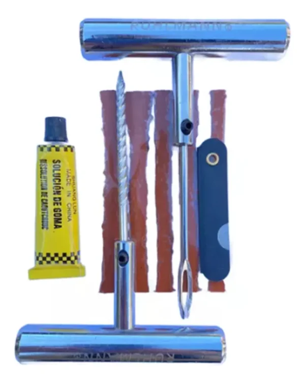 KIT 9 PZ  REPARACION PARCHE DE RUEDA HEAVY DUTY. METAL