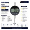 RU47007 2 COMPARADOR DIGITAL 0-12,7 mm (con oreja)Resolucion: 0,01 mm / rango: 0-12,7 mm / Punta de contacto: M2.5 / Espiga: 8 mmAlimentacion: 1 pila 1,5V LR44/AG13 (incluida)