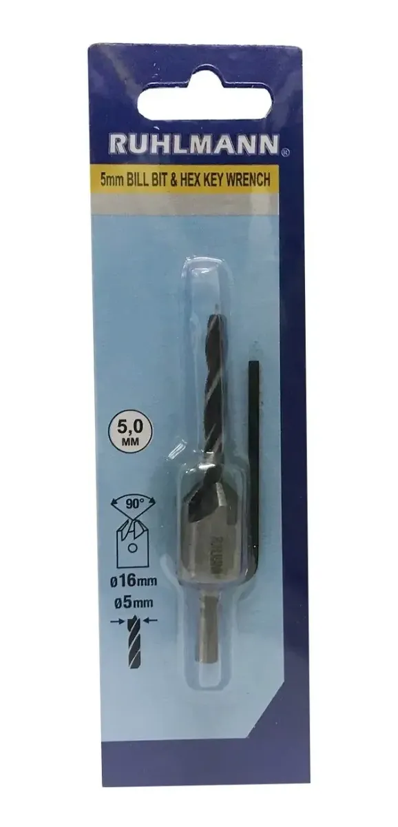BISELADOR P/TORNILLO 5 MM (MADERA) (int 50 uni)