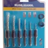 JUEGO MECHA FRESADOR- BISELADOR X 9 PZS HSS. 4-5-6-8-10-12-14 MM
permite fresar o avellanar unicamente en madera. Incluye topes de profundidad para ser usador en el modo avellanador.