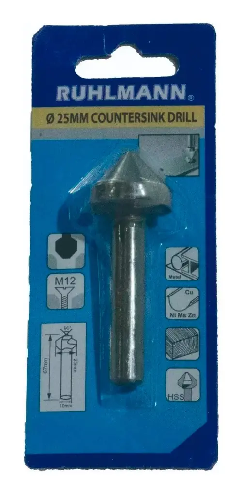 RU51051 1 AVELLANADOR P/METALES-MADERA 25 MM