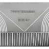 RU51053 1 ESCUADRA MULTIFUNCION A. INOX medidas: largo 34,50cm x 10,5 cm x 12 cm. Material: A. inoxidable