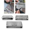 RU51053 2 ESCUADRA MULTIFUNCION A. INOX medidas: largo 34,50cm x 10,5 cm x 12 cm. Material: A. inoxidable