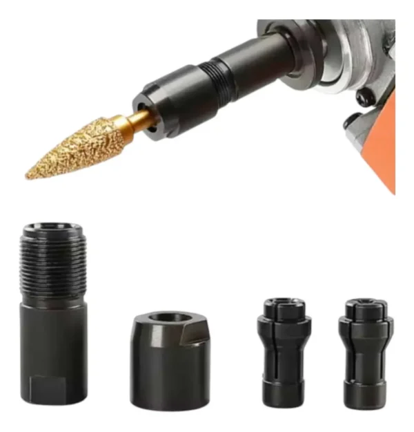 RU51221 2 BOQUILLAS X 4 PZ P/AMOLADORA RECTA. ROSCA M10.
repuesto para amoladoras rectas permitiendo usar limas rotativas, fresas, escofinas con vastago de 3 y 6 mm.
Usos: herreros, carpinteros, marmoleros, hebanistas, hobbistas.