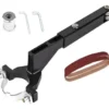 EXTENSION P/AMOLADORA ANGULAR LIJA BANDA
accesrio para adaptar a la amoladora angular de 115 y usarla como lijadora de banda
medidas: diam. Boca 40 mm. Largo 270 mm. Ancho de banda 25 mm.  Largo de banda 260mm.