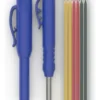 RU56511 1 LAPIZ CARPINTERO AUTOMATICO porta mina.
Permite realizar marcaciones en profundidad. medidas: diam mina 3 mm. Largo del cuello 45mm. Incluye sacapuntas en el mango.
