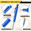 RU56511 2 LAPIZ CARPINTERO AUTOMATICO porta mina.
Permite realizar marcaciones en profundidad. medidas: diam mina 3 mm. Largo del cuello 45mm. Incluye sacapuntas en el mango.