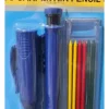 RU56511 3 LAPIZ CARPINTERO AUTOMATICO porta mina.
Permite realizar marcaciones en profundidad. medidas: diam mina 3 mm. Largo del cuello 45mm. Incluye sacapuntas en el mango.