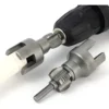 HERRAMIENTA DE ROSCADO P/CA?OS DE PVC INTERNO Y EXTERNO 1/2"
permite realizar roscas macho o hembra en ca?os y accesorios de pvc o termofusion.
Enc 1/4" . Apto uso p/taladros o atornilladores a bateria enc 1/4"