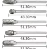 ACCESORIO P/DREMEL LIMAS ROTATIVAS X 10 PZS ENC 1/8''
