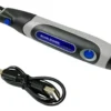 MINITORNO USB 3.6V CE 72PC
Bateria: litio 3,6 v. 1500 mAh. USB-C. Largo cable 0,50 m. tiempo de carga: 2hs
3 velocidades. RPM: 5000-12000-18000 con indicacion x led.