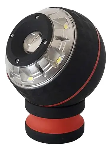 LINTERNA B/MAGN.C/LED 360?. giratoria 360*. 3 pilas AA.