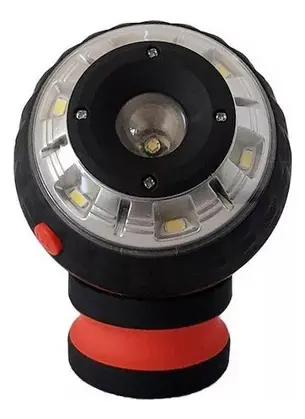 LINTERNA B/MAGN.C/LED 360?. giratoria 360*. 3 pilas AA.