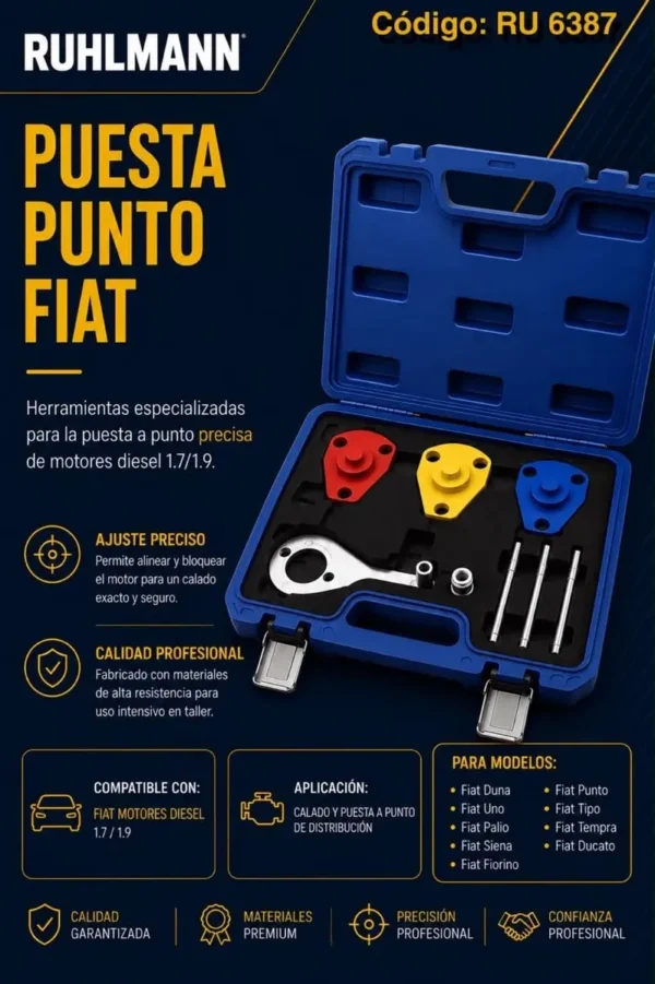 P/PUNTO FIAT MOTOR DIESEL 1,7-1,9Modelos: duna, uno, palio, siena, fiorino, punto, tempra, ducato.
