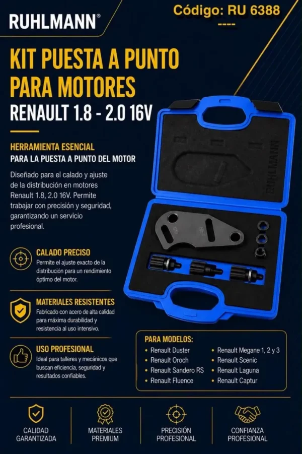 P/PUNTO RENAULT 1,8-2,0 16VModelos: duster, megane, captur, scenic, laguna, oroch, fluence.