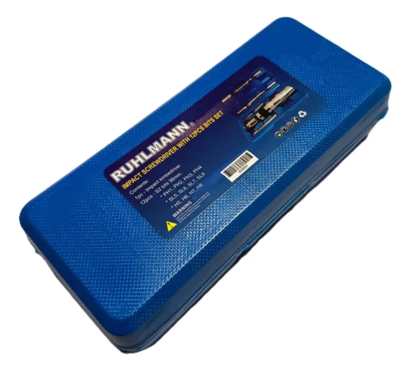 DESTORNILLADOR DE IMPACTO X 12 PZ. Origen china