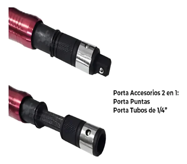 ADAPTADOR 2 EN 1 C/MOVIMIENTO 1/4 X 90 mm