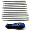 RU6961 2 DESTORNILLADOR 22-1. (llave T + destornillador)
incluye: 1 mango. 2 puntas PZ1-PZ2.-3 puntas PH1-PH2-PH3. 3 puntas PL 4-5,5-6 mm.- 4 puntas ALLEN 3-4-5-6 mm
4 punta ALLEN punta bola 3-4-5-6, - TORX 10-15-20-25-30-40