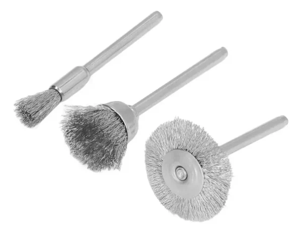 RU8507 2 ACCESORIO P/DREMEL 3 PC CEPILLO ACERO INOXIDABLE
