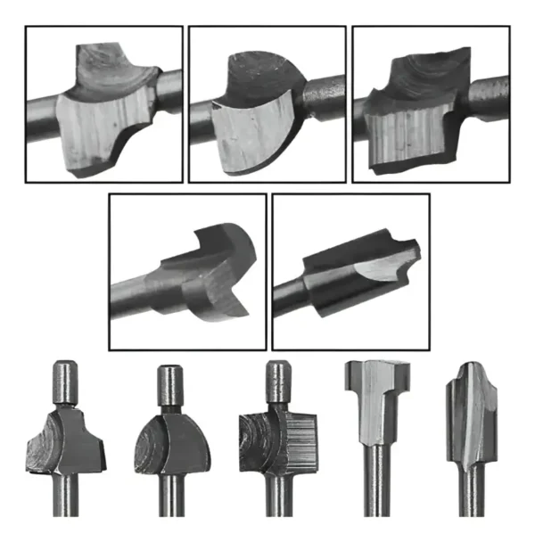 RU8515 3 ACCESORIO P/DREMEL FRESAS ROUTER X 10 PZ ENC 1/8