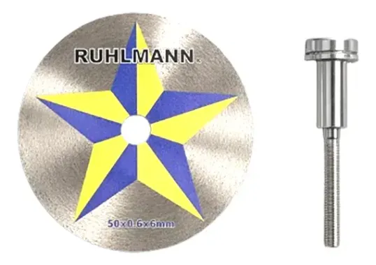 RU8518 2 DISCO DIAMANTADO MULTIUSO 50 X 0.6. vastago: 6 MM
Materiales: porcelanato, silestone, ceramica