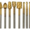 ACCESORIO P/DREMEL FRESAS DE TITANIO ENC 1/8 X 10 PZ