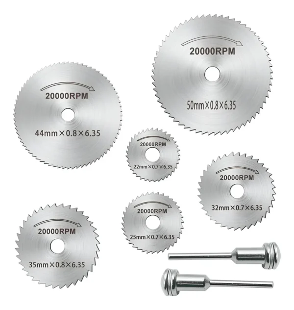 ACCESORIO P/DREMEL 8 PZS SIERRAS CIRCULARES P/MADERA