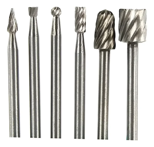 ACCESORIO P/DREMEL LIMAS ROTATIVAS X 6 PZ. ENC 1/8" (aluminio-madera-plastico)